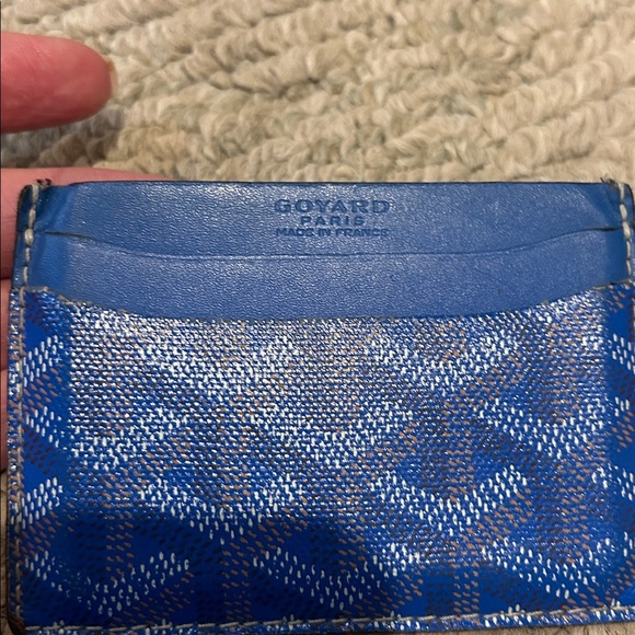 Goyard Blue Card Holder/Authentic - Picture 4 of 11